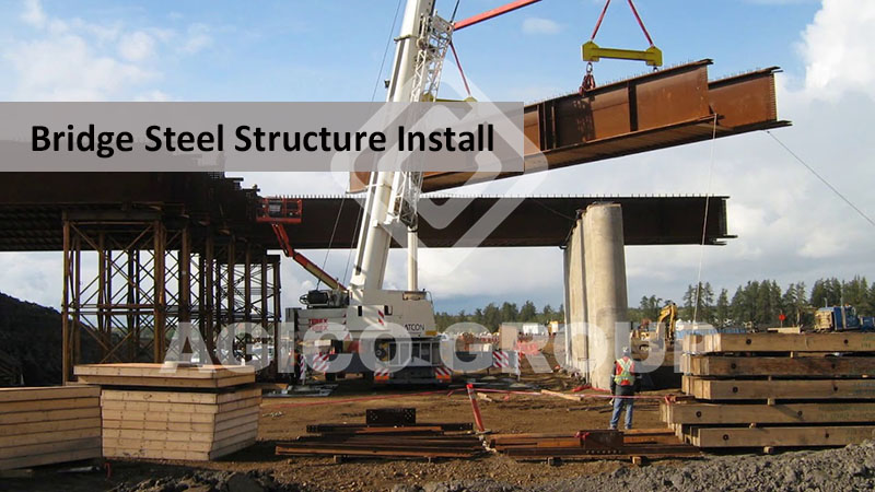 Bridge Structural Steel Plate Install