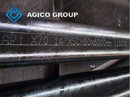 API 5L X70 PSL2 XSCH80 Line Pipe