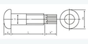 GB/T 3635 Torsion Shear Bolt Drawing