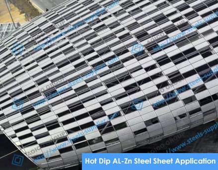 Hot Dip AL Zn Steel Sheet Application