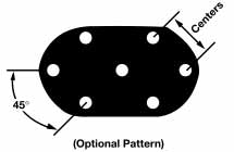 Perforated Sheet Round 45-DEGREE