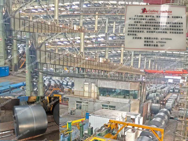 steel coil packed in warehouse
